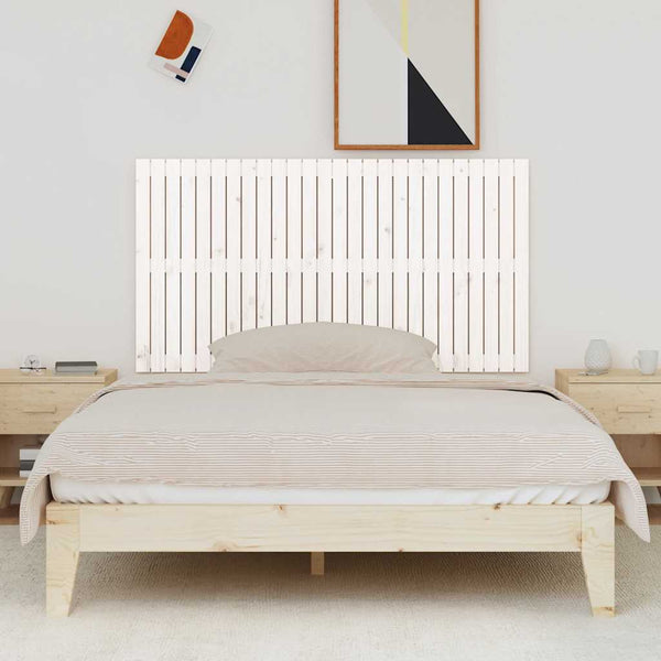 vidaXL Tête de lit murale Blanc 166x3x90 cm Bois de pin massif