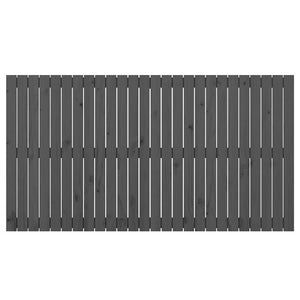 Graues Wand-Kopfteil 166cm Kiefer Massivholz