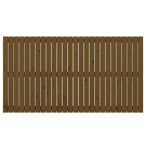 Wand Kopfteil Honigbraun 166cm Massivholz