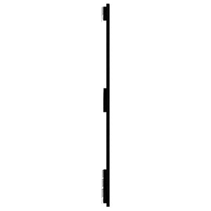 Schwarzes Wandkopfteil 166cm Massivholz