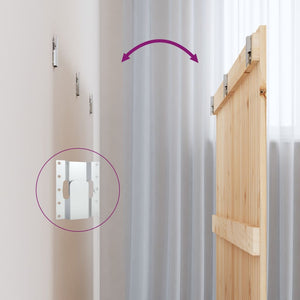 Wand Kopfteil 185 cm Kiefer Massivholz