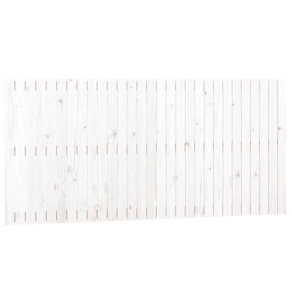 Wand Kopfteil Weiß 185cm Kiefer Massivholz