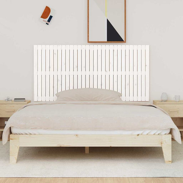 Wand Kopfteil Weiß 185cm Kiefer Massivholz