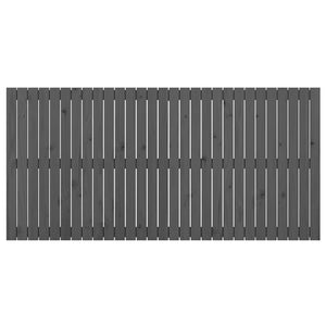 Graues Wand Kopfteil 185cm Massivholz