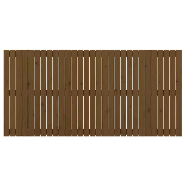 Wand Kopfteil Honigbraun 185x90 cm Kiefer Massivholz