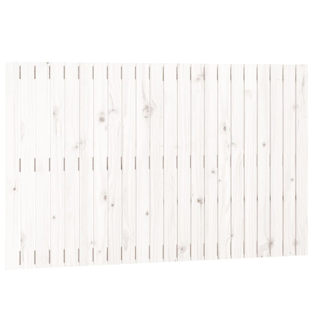vidaXL Wall Headboard White 140x3x90 cm Solid Pine Wood