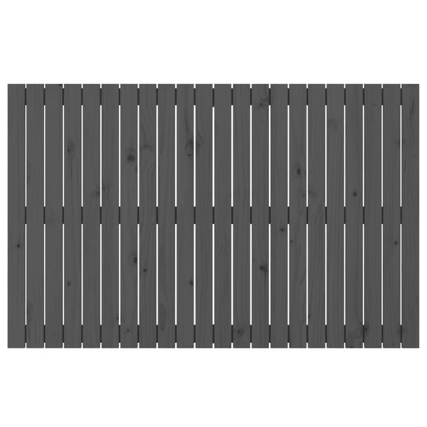 Graues Wand-Kopfteil 140 cm Kiefer Massivholz