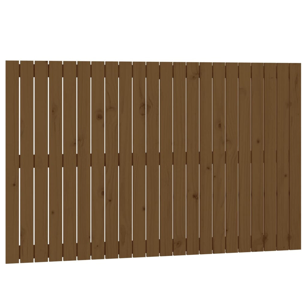 vidaXL Wall Headboard Honey Brown 140x3x90 cm Solid Pine Wood