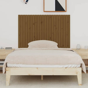 Wand Kopfteil Honigbraun 140x90cm Kiefer Massivholz