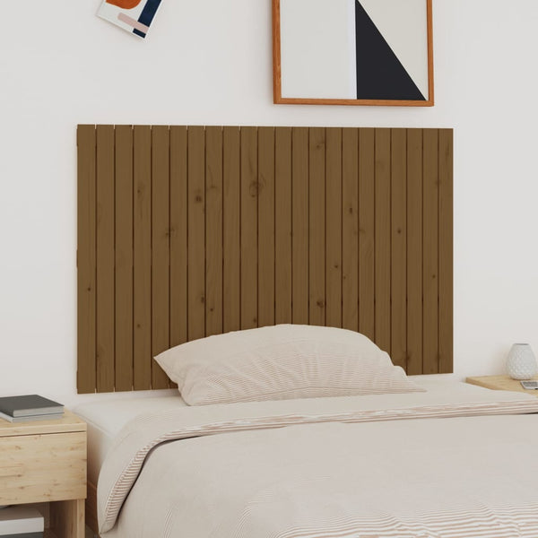 Wand Kopfteil Honigbraun 140x90cm Kiefer Massivholz
