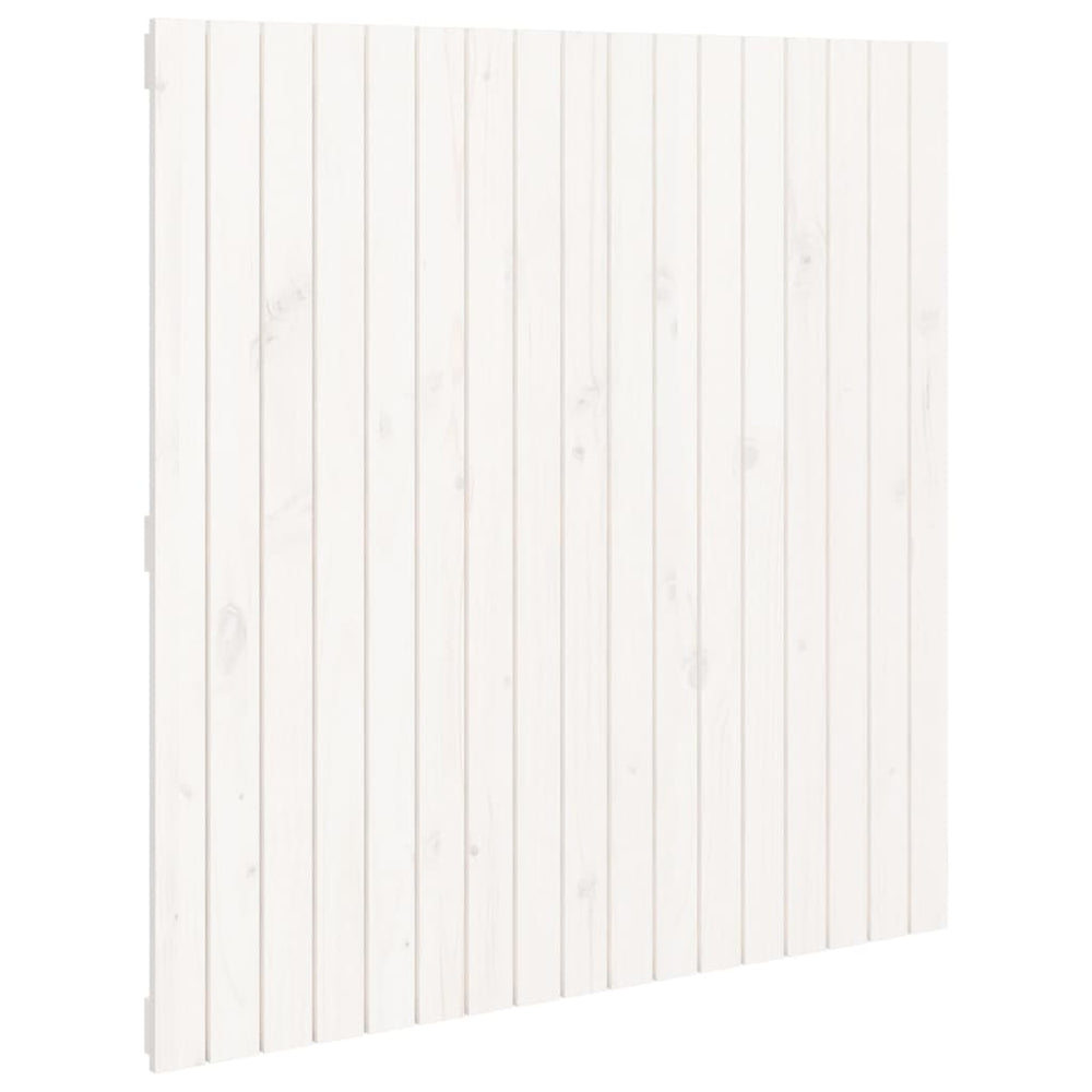 vidaXL Wall Headboard White 108x3x110 cm Solid Pine Wood