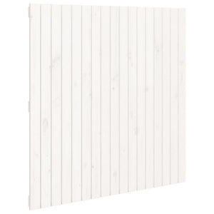 Wand Kopfteil Weiß 108x110cm Kiefer Massivholz