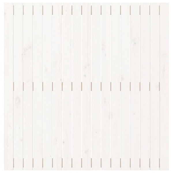 Wand Kopfteil Weiß 108x110cm Kiefer Massivholz