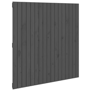 Graues Wand-Kopfteil 108cm Kiefer Massivholz