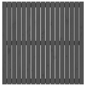 Graues Wand-Kopfteil 108cm Kiefer Massivholz