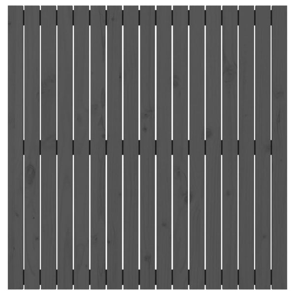 Graues Wand-Kopfteil 108cm Kiefer Massivholz