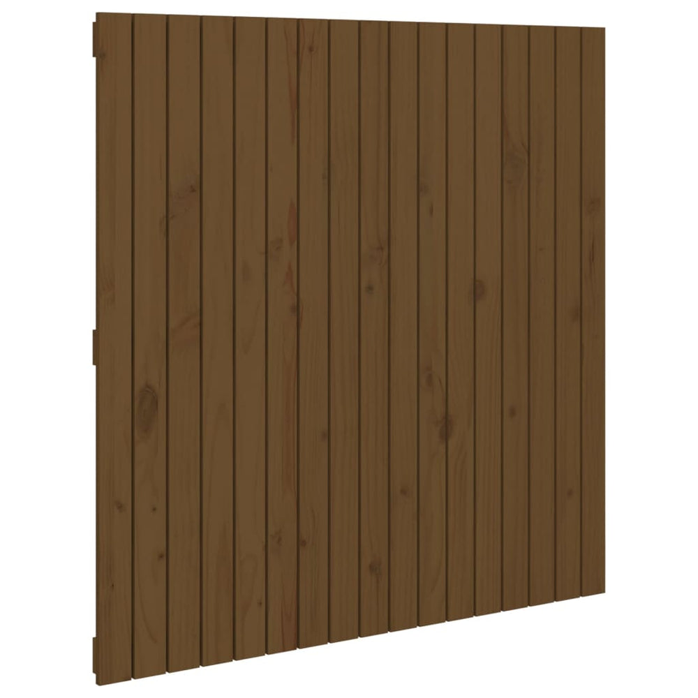 vidaXL Wall Headboard Honey Brown 108x3x110 cm Solid Pine Wood