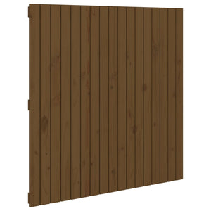 Wand Kopfteil Honigbraun Kiefer Massivholz 108cm