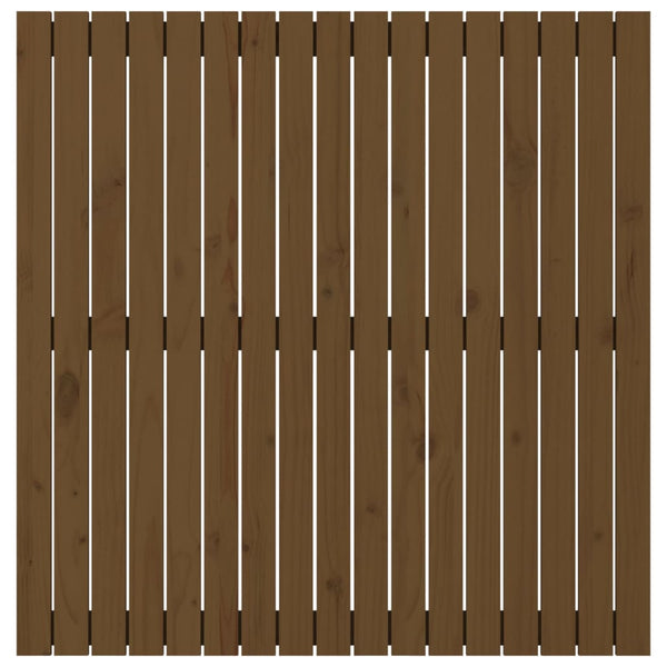 Wand Kopfteil Honigbraun Kiefer Massivholz 108cm
