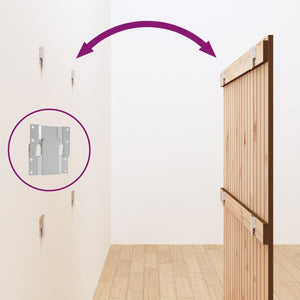 Wand Kopfteil Honigbraun Kiefer Massivholz 108cm