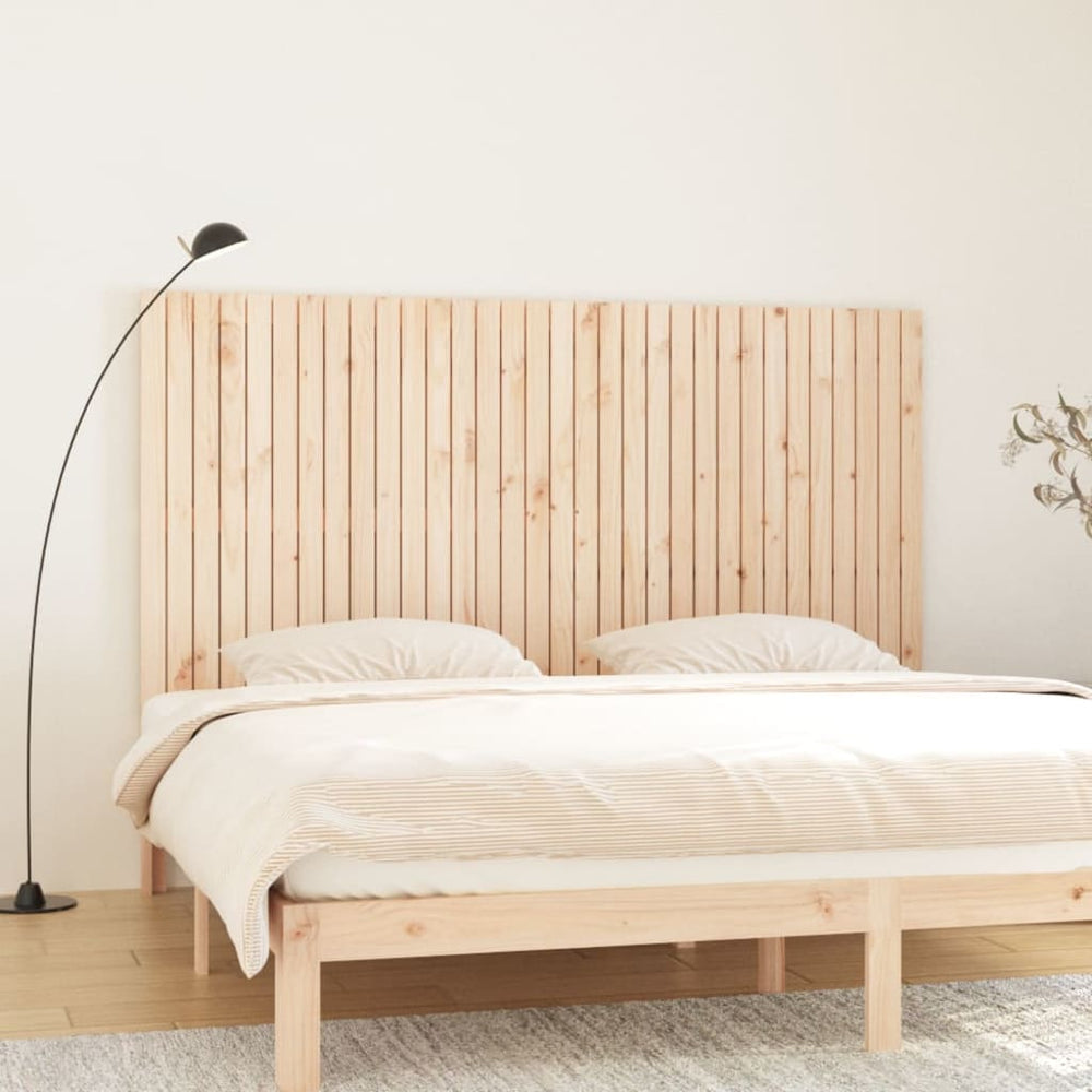 vidaXL Wall Headboard 204x3x110 cm Solid Pine Wood