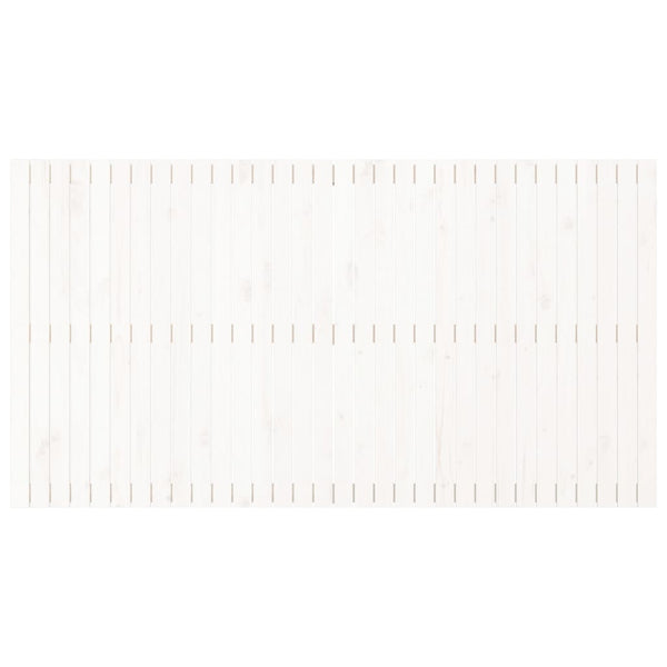 Wand Kopfteil Weiß 204x110cm Kiefer Massivholz