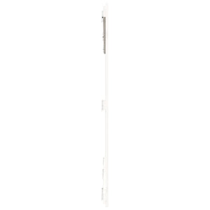 Wand Kopfteil Weiß 204x110cm Kiefer Massivholz