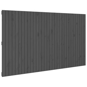 Wand Kopfteil Grau 204cm Kiefer Massivholz