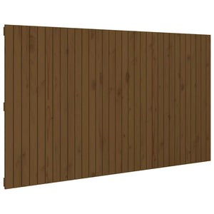 Wand Kopfteil Honigbraun 204cm Kiefer Massivholz