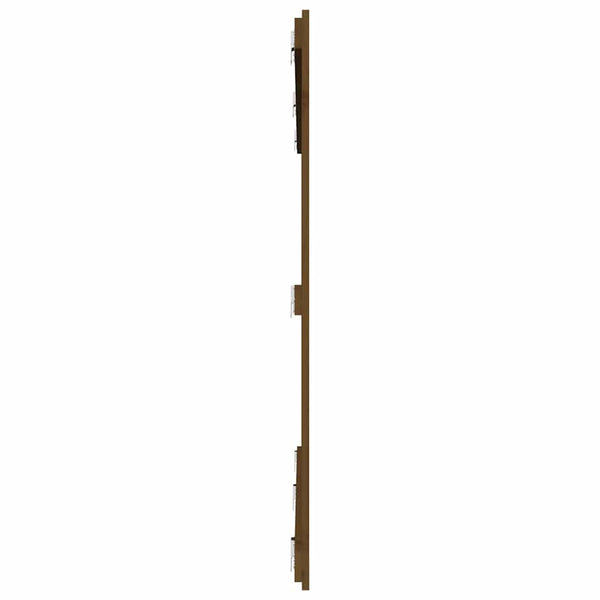 Wand Kopfteil Honigbraun 204cm Kiefer Massivholz