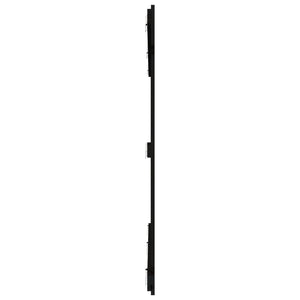 Schwarzes Wandkopfteil 204cm Kiefer Massivholz