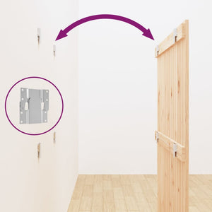 Wand Kopfteil 95,5cm Kiefer Massivholz