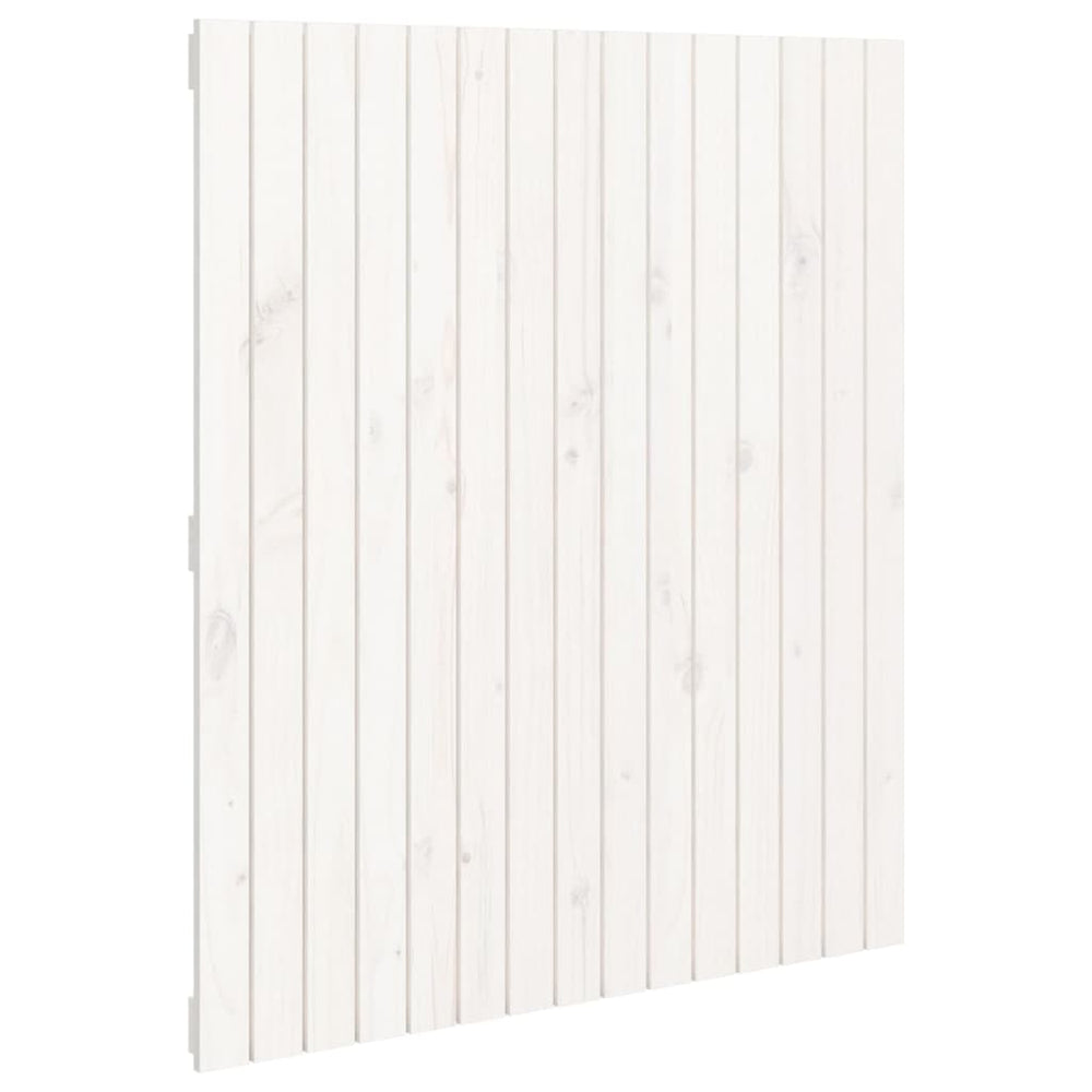 vidaXL Wall Headboard White 95.5x3x110 cm Solid Pine Wood