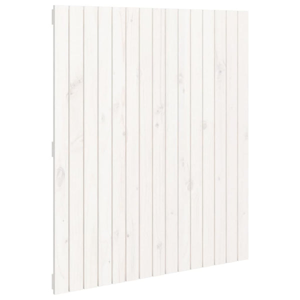 Wand Kopfteil Weiß 95,5cm Kiefer Massivholz