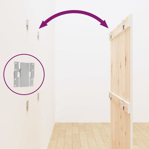 Wand Kopfteil Weiß 95,5cm Kiefer Massivholz