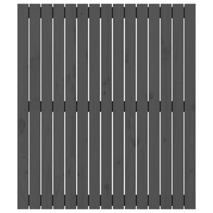 Graues Wand-Kopfteil 95,5cm Kiefer Massivholz