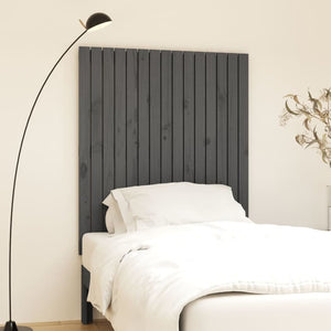 Graues Wand-Kopfteil 95,5cm Kiefer Massivholz