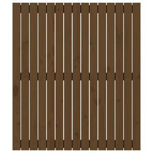 Wand Kopfteil Honigbraun 95,5cm Kiefer Massivholz