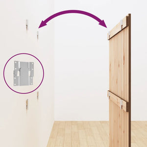 Wand Kopfteil Honigbraun 95,5cm Kiefer Massivholz