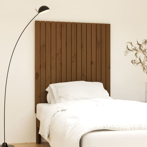 Wand Kopfteil Honigbraun 95,5cm Kiefer Massivholz