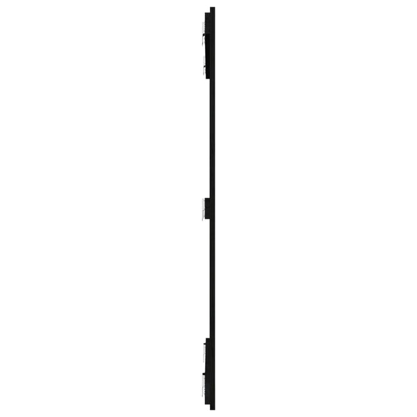 Schwarzes Wand-Kopfteil 95,5cm Kiefer Massivholz