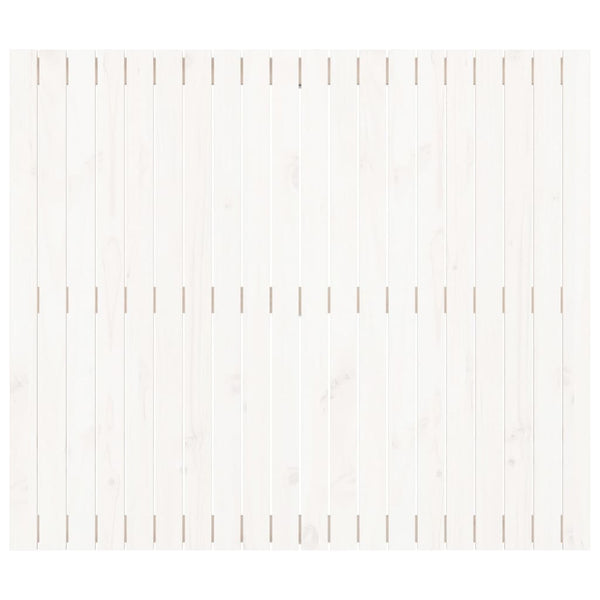 Wand Kopfteil Weiß 127,5cm Kiefer Massivholz