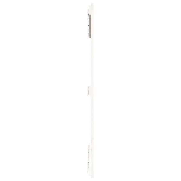 Wand Kopfteil Weiß 127,5cm Kiefer Massivholz