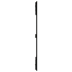 Schwarzes Wand-Kopfteil 127,5 cm Kiefer Massivholz