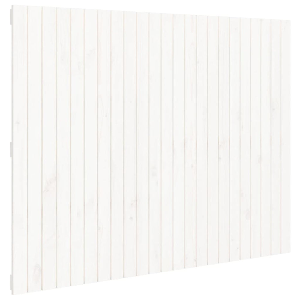 vidaXL Wall Headboard White 146.5x3x110 cm Solid Pine Wood