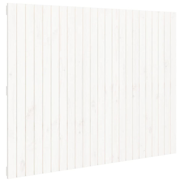 Weißes Wand-Kopfteil 146,5cm Kiefer Massivholz