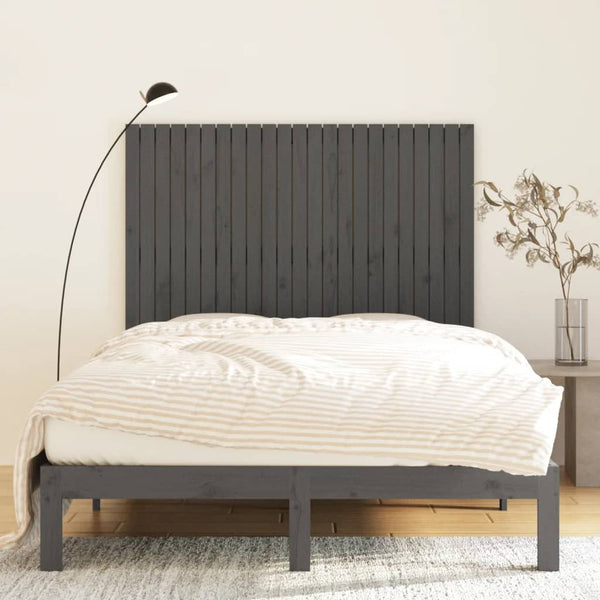 Graues Wand-Kopfteil 146,5cm Kiefer Massivholz