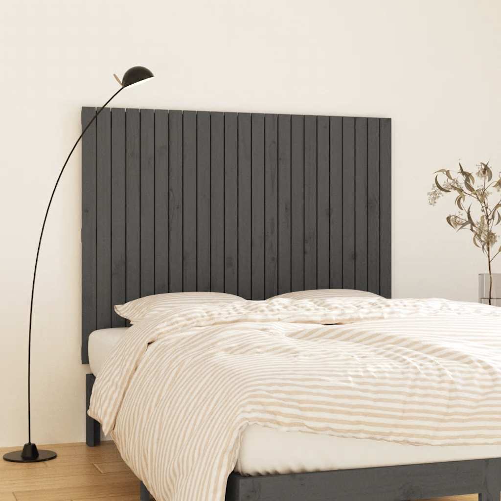 Graues Wand-Kopfteil 146,5cm Kiefer Massivholz