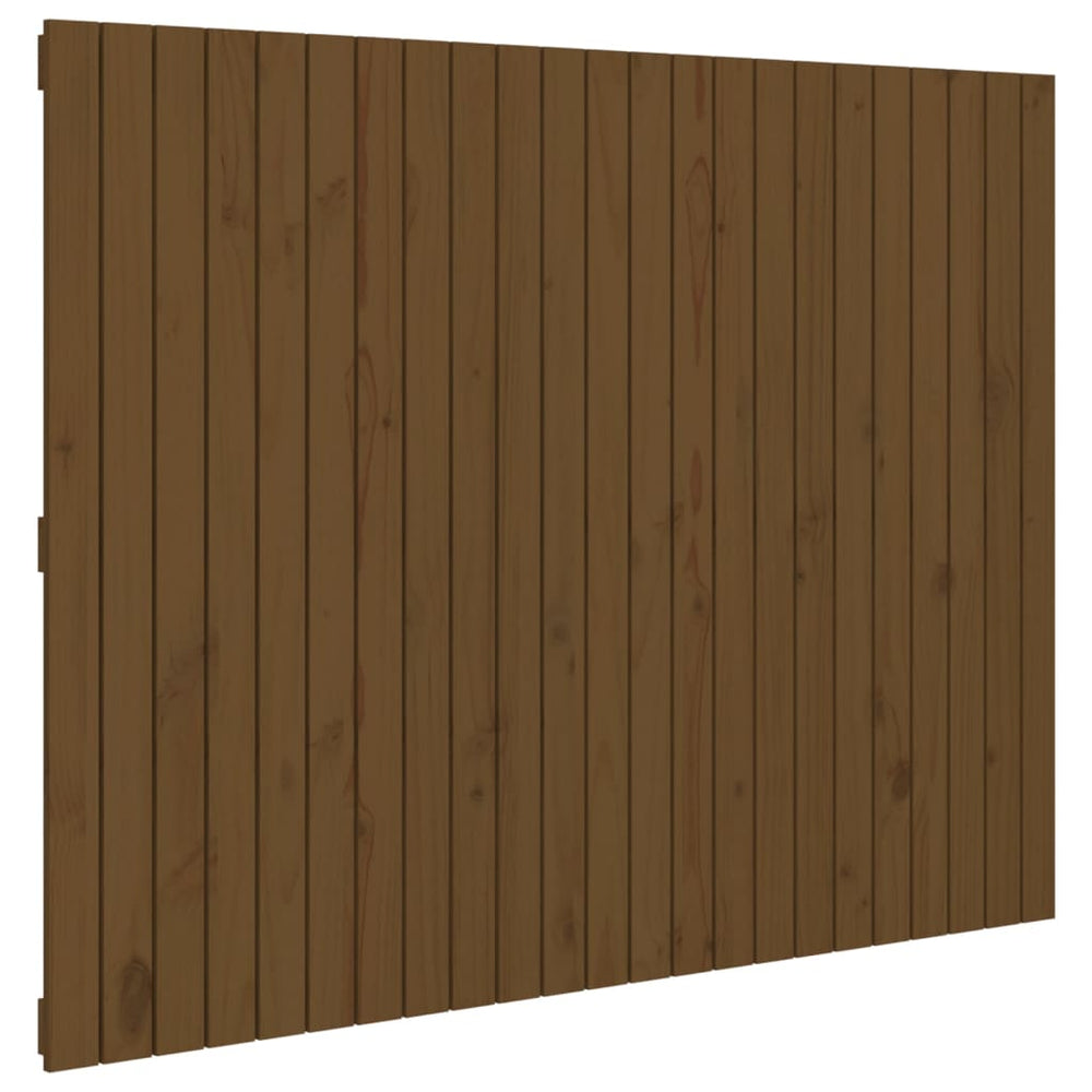 vidaXL Wall Headboard Honey Brown 146.5x3x110 cm Solid Pine Wood