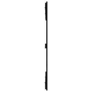 Schwarzes Wandkopfteil 146,5 cm Kiefer Massivholz